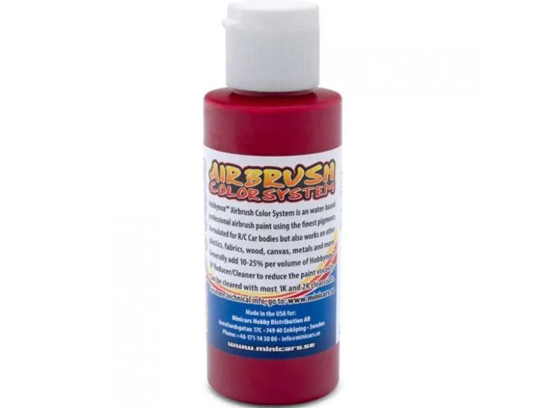 Hobbynox HN23030Airbrush Farbe transparent rot 60ml
