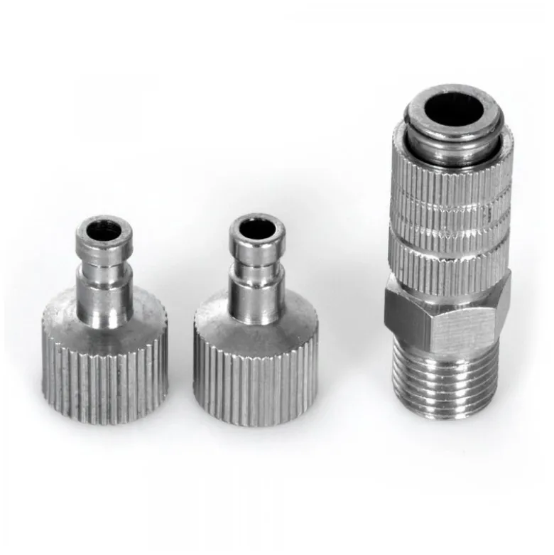 Hobbynox HN012-00Airbrush-Schnellkupplung G1/8 mit zwei Steckern