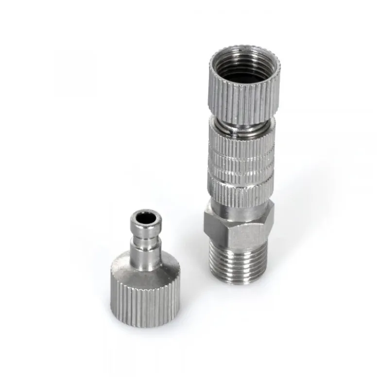 Hobbynox HN012-00Airbrush-Schnellkupplung G1/8 mit zwei Steckern