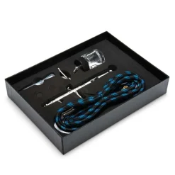 Hobbynox HN002-01FLOW-BF Airbrush Pistole 0.5mm Düse mit 1,8m Schlauch