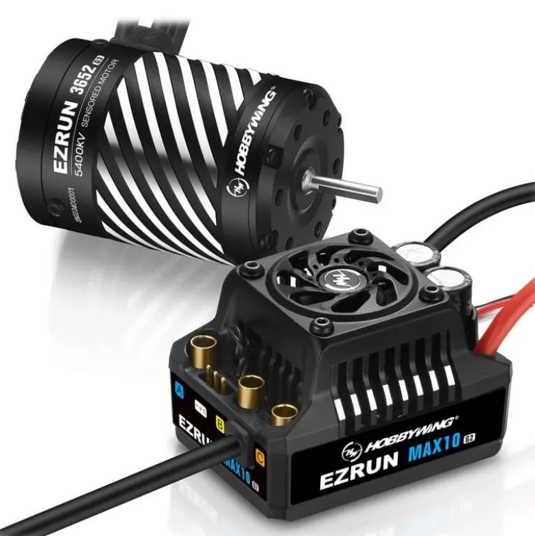 Hobbywing HW38020348Ezrun Combo MAX10 G2 80A Regler + 3652SD 5400kV Motor