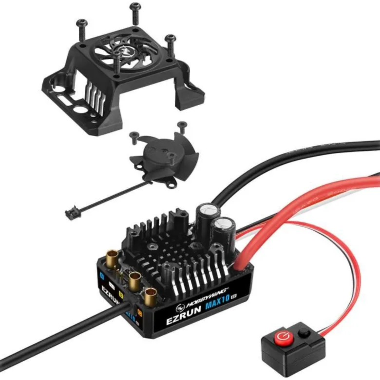 Hobbywing HW30102604Ezrun MAX10 G2 Brushless Regler 80 Amp, 2-3s LiPo, BEC 5A