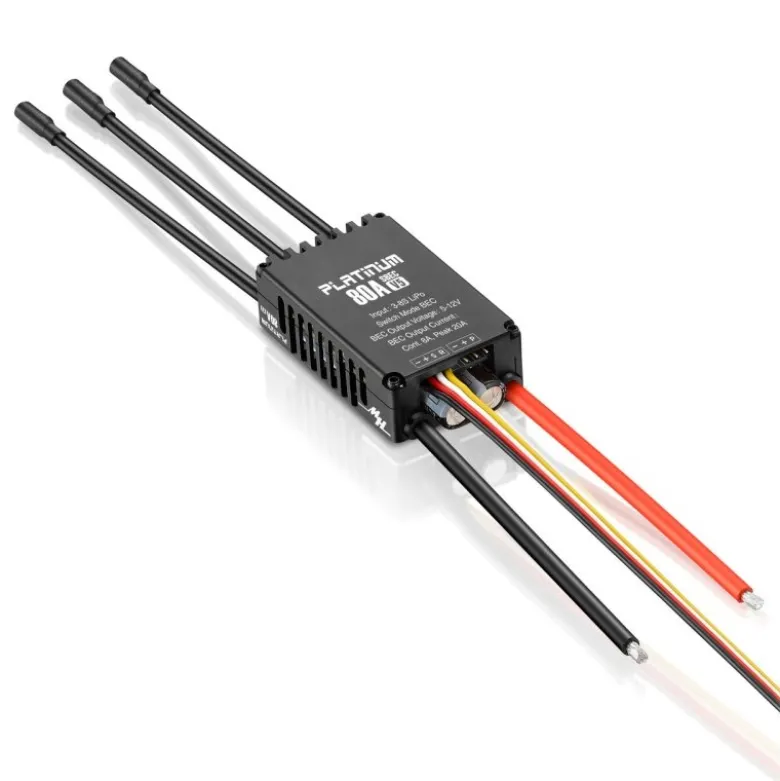 Hobbywing HW30203201Platinum Pro 80A Regler V5 3-8s, 8A BEC