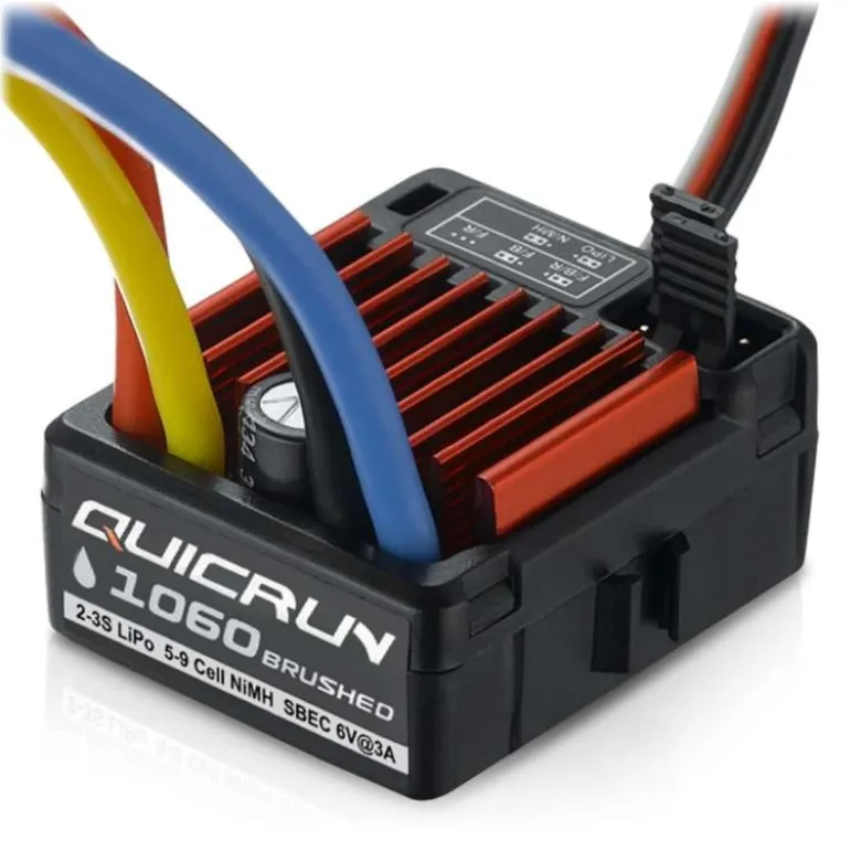 Hobbywing HW30120203QuicRun 1060 Brushed Regler T-Stecker 60A für 1:10