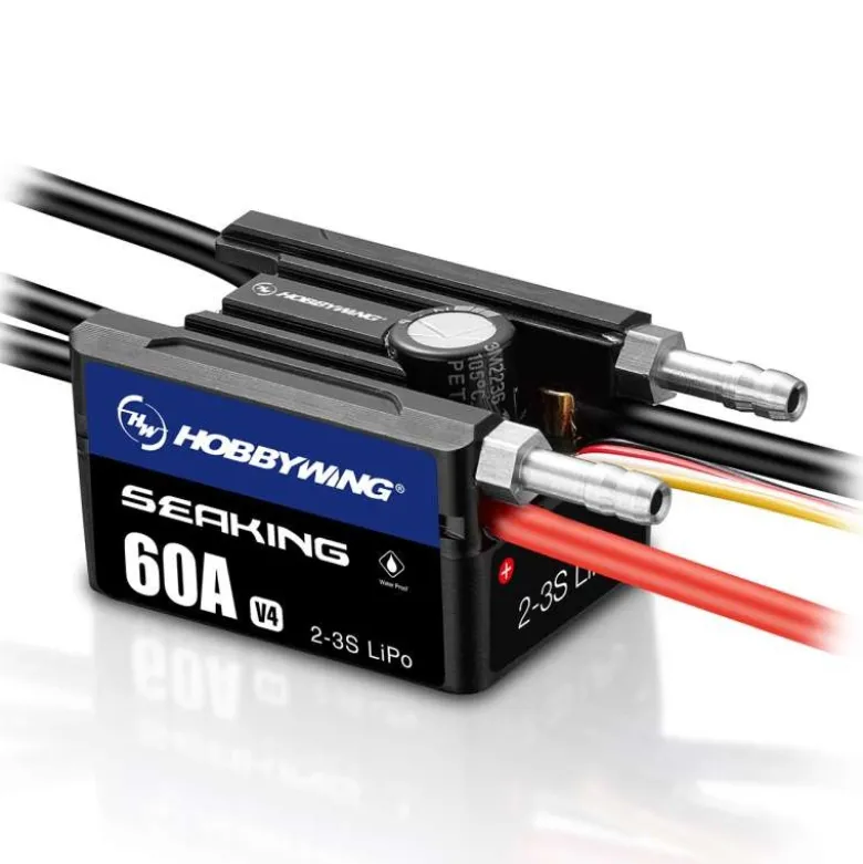 Hobbywing HW30302202Seaking 60A Bootsregler V4 2-3s LiPo BEC 4A