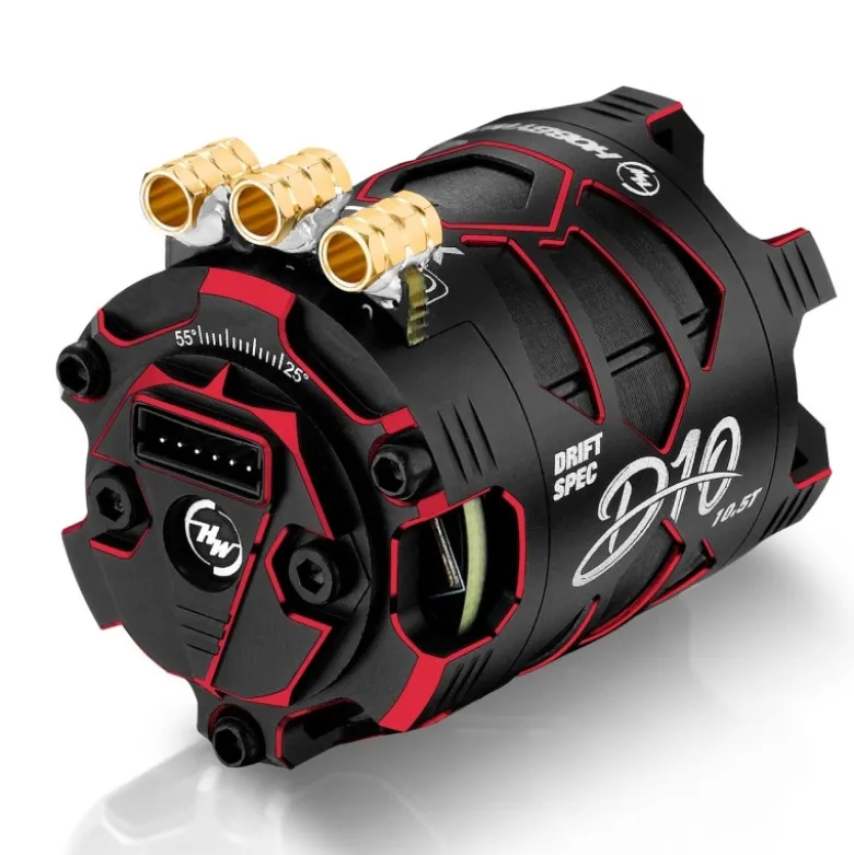 Hobbywing HW30401135Xerun D10 Brushless Drift Motor 10.5T sensored, rot
