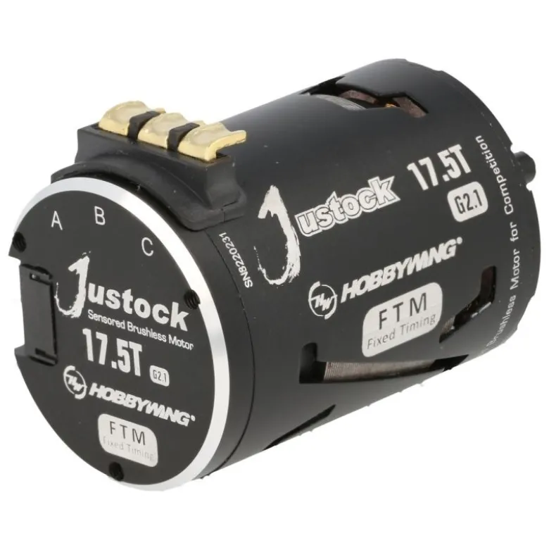 Hobbywing HW30408011Xerun Justock 17.5T G2.1 Brushless Motor 2200kV 1/10 Stock