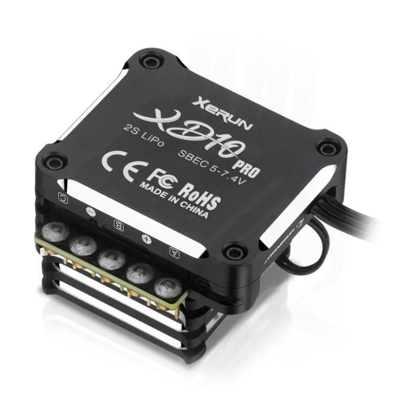 Hobbywing HW30112614Xerun XD10 Pro Schwarz Drift Brushless Regler 100A, 2s LiPo