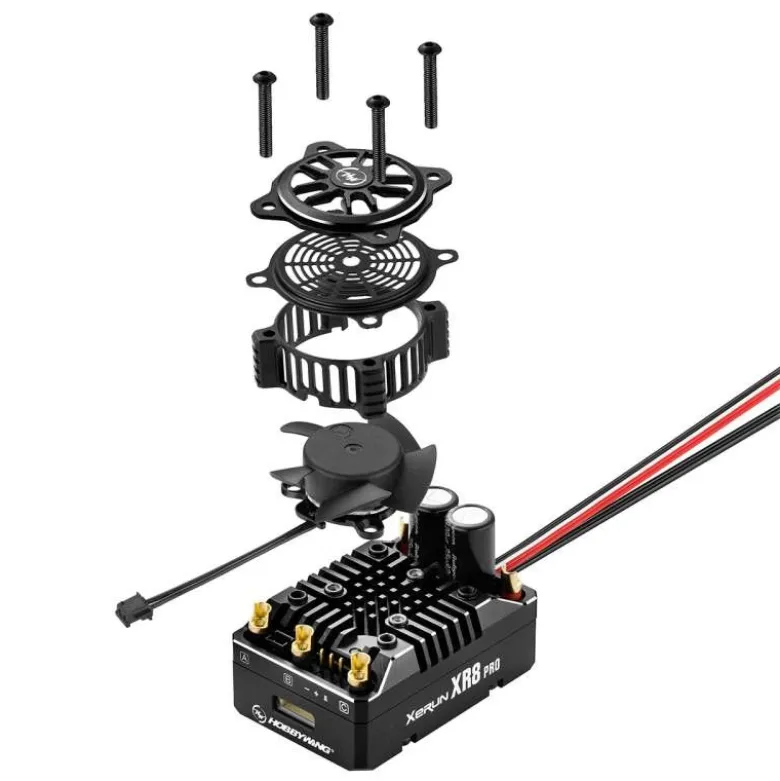 Hobbywing HW30113400Xerun XR8 Pro G3 Brushless Regler 200A, 2-4s LiPo, BEC 6A