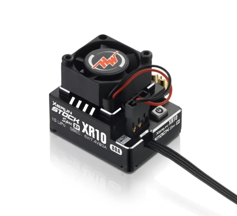 Hobbywing HW30112751Xerun XR10 Stock Spec Brushless Regler 80A, 1s LiPo, BEC 3A