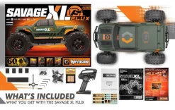 HPI H160095Savage XL Flux RTR 1/8 Monster Truck 4-6S 100Km/h 2,4GHz Waterproof