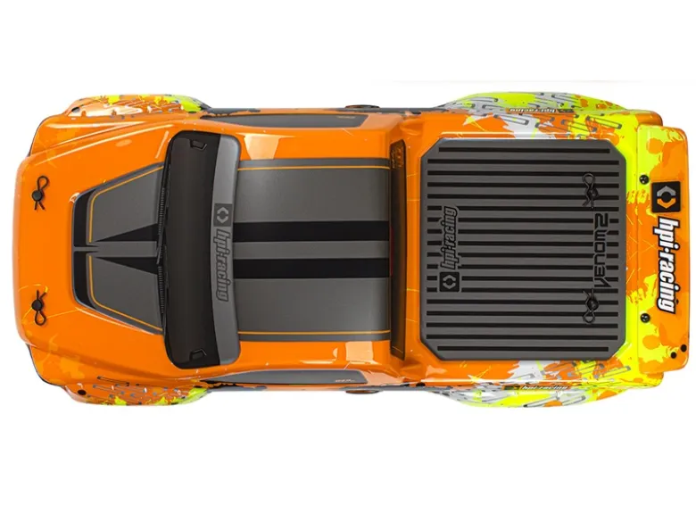 HPI H160489Sport 3 Venom 2 4WD Drift/Street 1:10 Touring Car RTR Set mit Street und Driftreifen - 200mm breit 257er Radstand