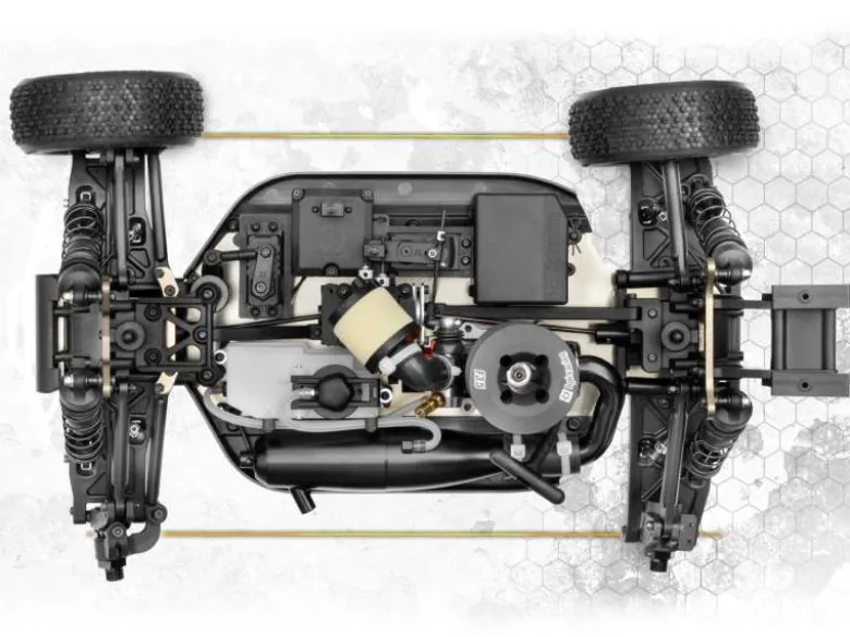 HPI H160177Vorza 4WD Buggy 1:8 Nitro F3.5 V2, 2.4GHz RTR