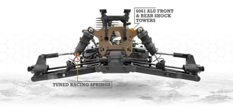 HPI H160180Vorza 4WD Truggy 1:8 Nitro F4.6 V2 2.4GHz RTR