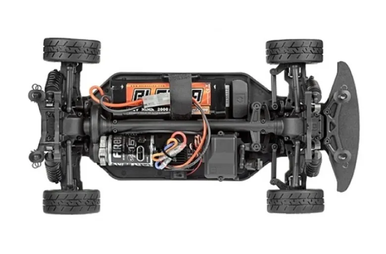HPI 120102RS4 Sport 3 1969 Mustang 4WD Akku/Lader 2,4Ghz Street und Drift Tires enthalten 8fach bereift