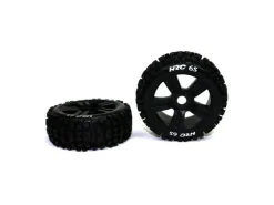 HRC HRC60816BK6SKomplettrad Bulldog 6S für Buggy 1:8, schwarz, 17mm