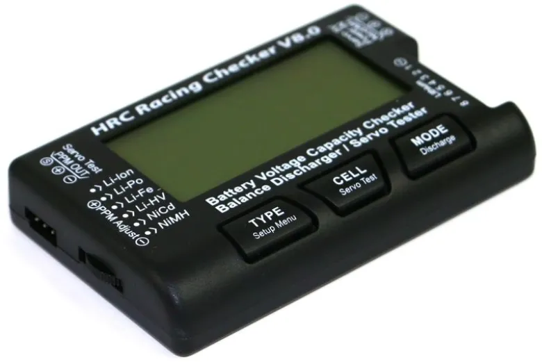 HRC HRC9372CBatterie Checker V8 1-8S Prüfer und Balancer mit Servotester