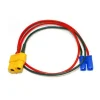 HRC HRC9607Ladekabel Gold - XT60 Ladestecker zu EC2 Stecker - 300mm