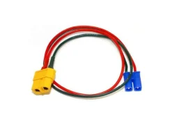 HRC HRC9607Ladekabel Gold - XT60 Ladestecker zu EC2 Stecker - 300mm