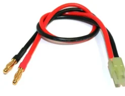 HRC HRC9112Ladekabel - 4mm Bullet zu Mini Tamiya Stecker - 300mm - Gold