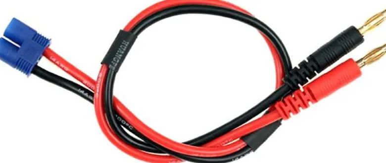 HRC HRC9113Ladekabel - 4mm Bullet zu EC3 Stecker - 300mm - Gold