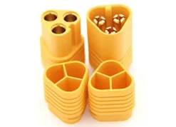 HRC HRC9021PMT60 Triple Goldstecker (1x Stecker / 1x Buchse)