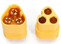 HRC HRC9021PMT60 Triple Goldstecker (1x Stecker / 1x Buchse)
