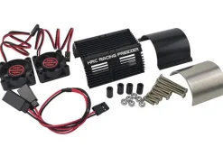 HRC HRC5836SMotorkühlkörper schwarz mit Lüfter für 1:8 Motoren 40-42mm Für Motoren mit innenliegenden Lötfahnen oder kurze Motoren