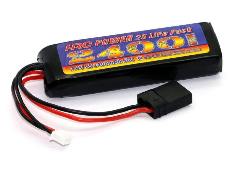 HRC HRC04224TLipo Akku 2s 7,4V 2400mAh 50C mit TRX Stecker passen nicht in den 1:16 Revo/Summit etc.