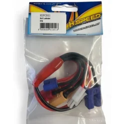 H-Speed HSPC051Multi Ladekabel XT60 auf EC5 EC3 T-Plug XT90 Tamiya