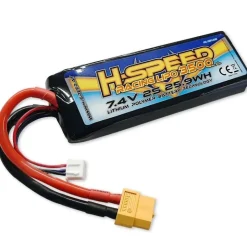 H-Speed HSPLI015LiPo 3500mAh 2S 7,4V mit XT60, für TRX Mini Maxx / Mini XRT