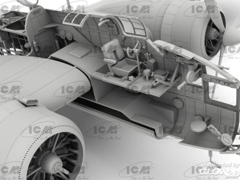 ICM 48352HP.52 Hampden B.Mk.I WWII British bomber, Bausatz in 1:48