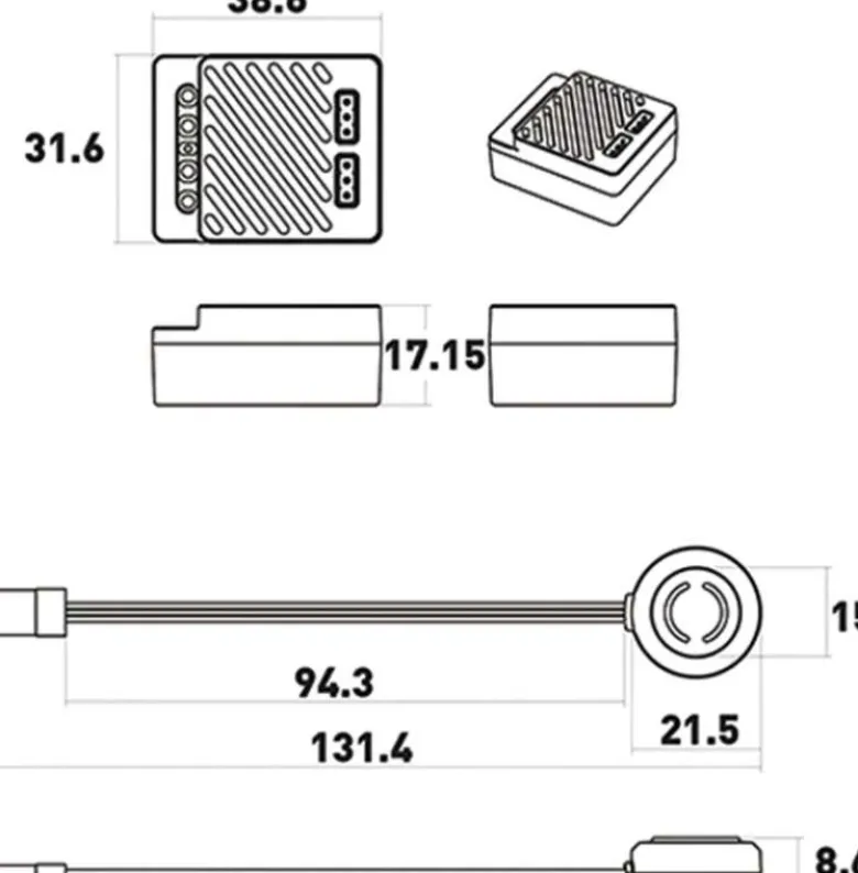 iSDT ESC90ESC 90 90(180)A 2-3S Brushed wasserdicht Regler für RC Tourenwagen/Buggies/Trucks/Crawler