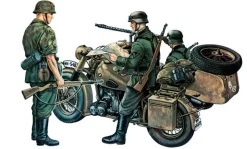 Italeri 03151:35 BMW R 75 mit Beiwagen