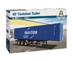 Italeri 3951Container Auflieger 40Ft Bausatz 1:24