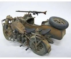 Italeri 7403Deutsches Militärmotorrad mit Seitenwagen Bausatz 1:9