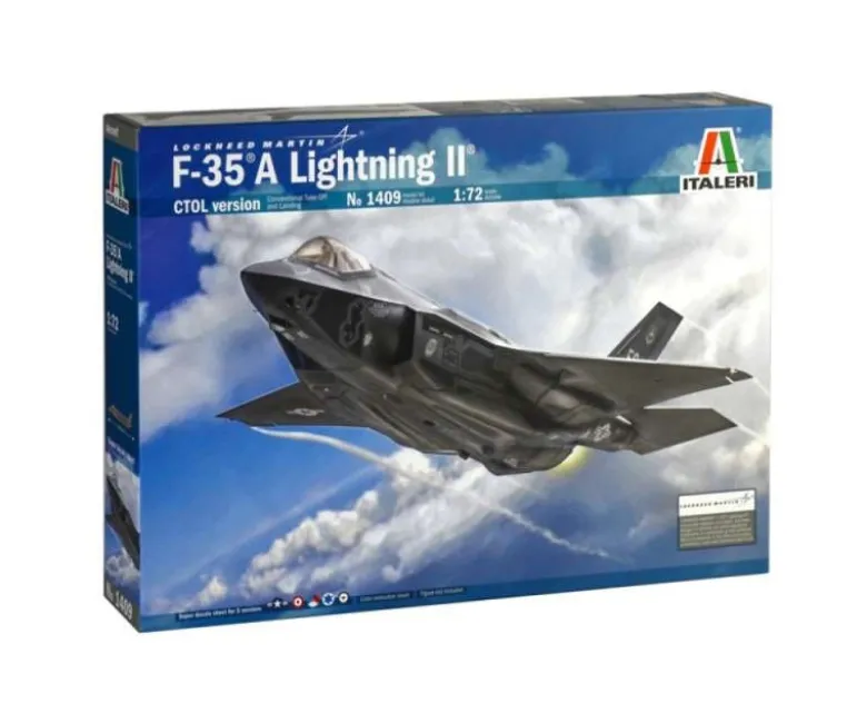 Italeri 1409F-35A Lightning II, Plastikbausatz, 1:72