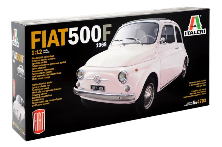Italeri 4703Fiat 500F (1968 version), Bausatz, 1:12
