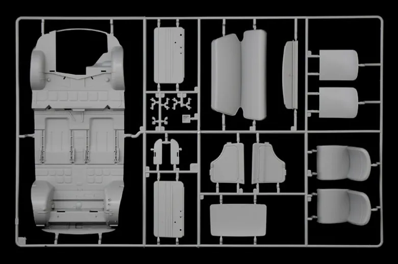 Italeri 4703Fiat 500F (1968 version), Bausatz, 1:12