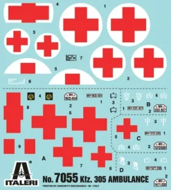 Italeri 7055Kfz. 305 Ambulance Plastikbausatz 1:72