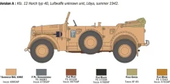 Italeri 6597Kfz.12 Horch 901 typ 40 Frühe Ausführung, Bausatz, 1:35