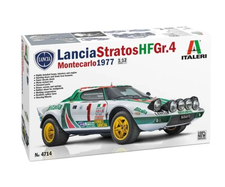 Italeri 4714Lancia Stratos HF Gr.4, Plastikbausatz 1:12
