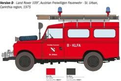 Italeri 3660Land Rover Fire Truck, Bausatz, 1:24