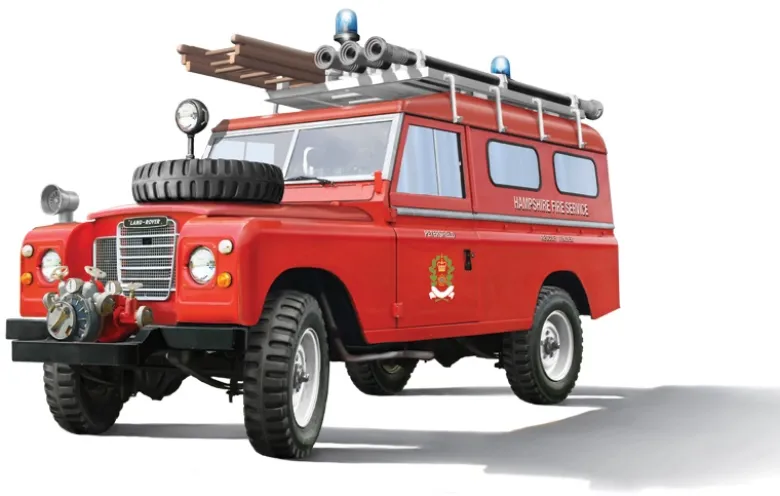 Italeri 3660Land Rover Fire Truck, Bausatz, 1:24
