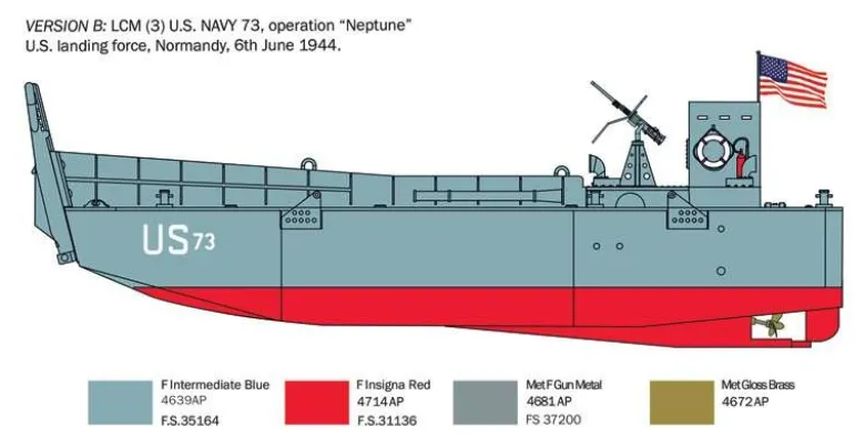 Italeri 6755LCM 3 (Mechanisches Landungsboot), Bausatz 1:35