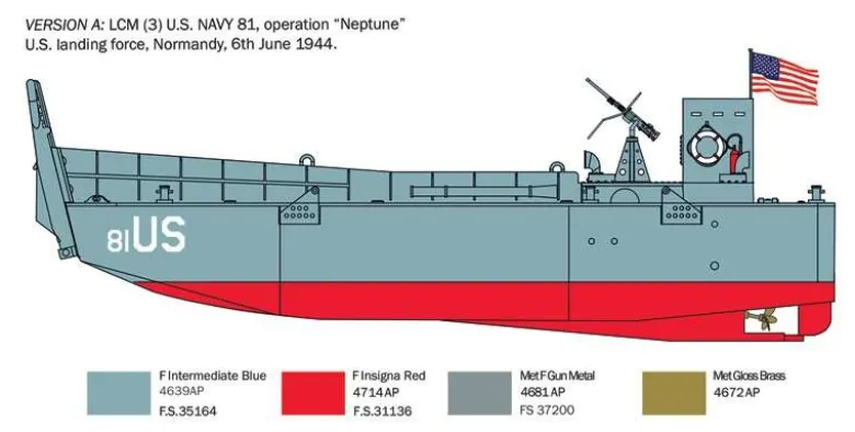 Italeri 6755LCM 3 (Mechanisches Landungsboot), Bausatz 1:35