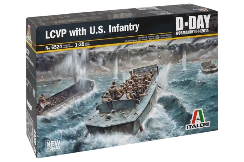 Italeri 6524LCVP mit US Infanterie, Bausatz, 1:35