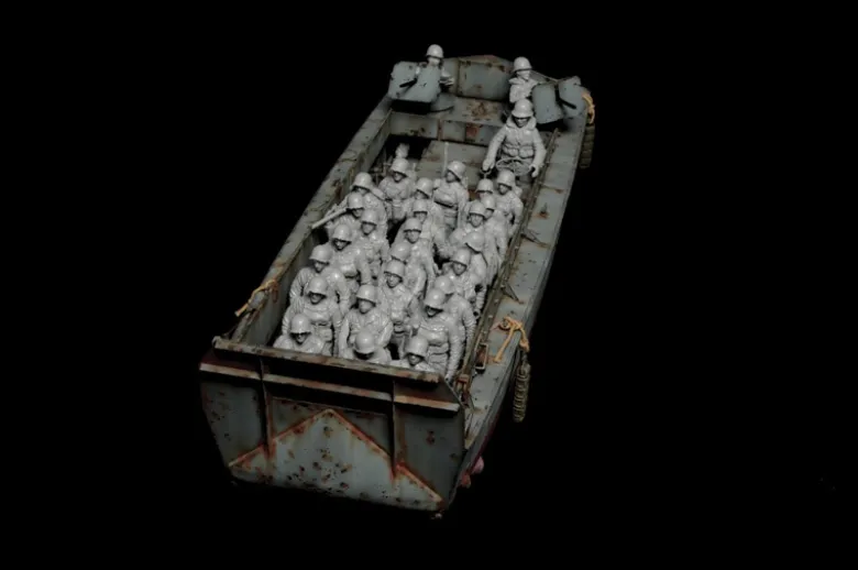 Italeri 6524LCVP mit US Infanterie, Bausatz, 1:35