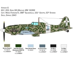 Italeri 2518Macchi MC. 202, Plastikbausatz, 1:32