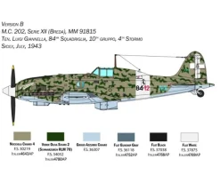 Italeri 2518Macchi MC. 202, Plastikbausatz, 1:32